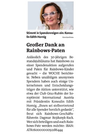Großer Dank an Rainbows-Paten
